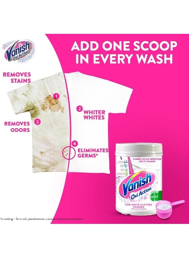 Vanish Oxi Action Stain Remover Powder for White Clothes - Image 4